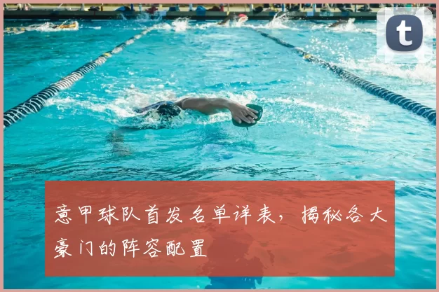意甲球队首发名单详表，揭秘各大豪门的阵容配置