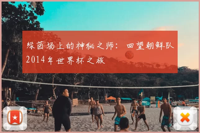 绿茵场上的神秘之师:回望朝鲜队2014年世界杯之旅
